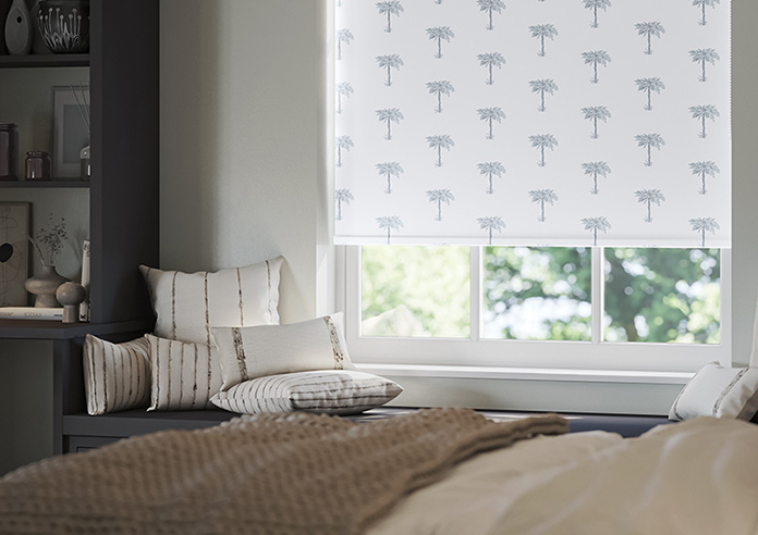 Miami Sunset, Slate Blue - Roller Blind - Image 5